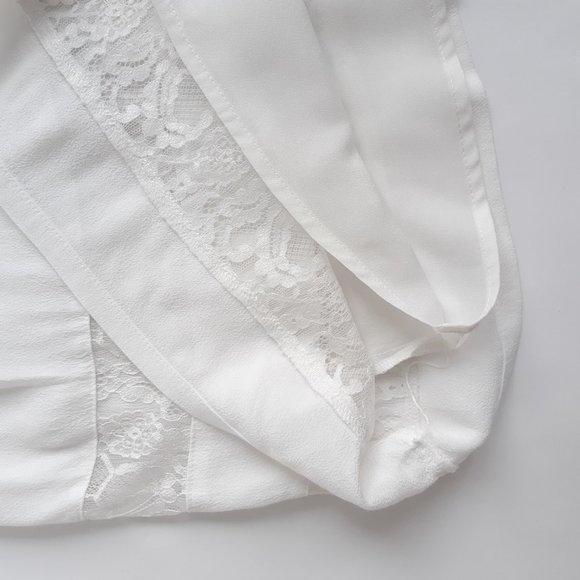 Pleated rayon skirt with lace detail S/P - Picture 9 of 9